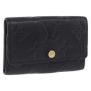 LOUIS VUITTON Monogram Empreinte Multicles 6 Key Case Black M64421 Auth 183514A-1