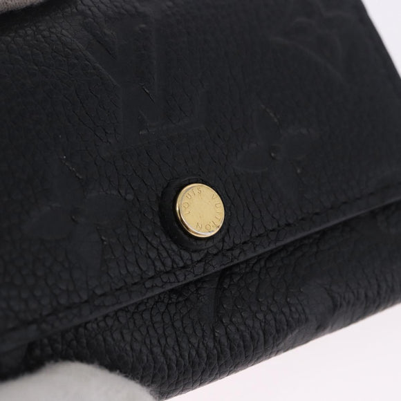 LOUIS VUITTON Monogram Empreinte Multicles 6 Key Case Black M64421 Auth 183514A