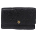 LOUIS VUITTON Monogram Empreinte Multicles 6 Key Case Black M64421 Auth 183514A-13