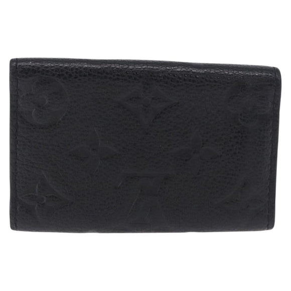 LOUIS VUITTON Monogram Empreinte Multicles 6 Key Case Black M64421 Auth 183514A