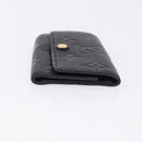 LOUIS VUITTON Monogram Empreinte Multicles 6 Key Case Black M64421 Auth 183514A-3