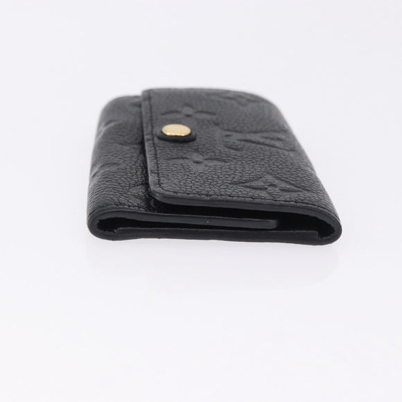 LOUIS VUITTON Monogram Empreinte Multicles 6 Key Case Black M64421 Auth 183514A