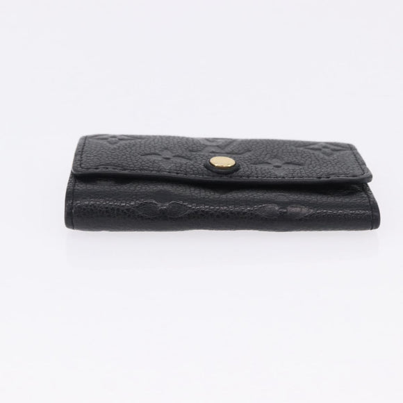 LOUIS VUITTON Monogram Empreinte Multicles 6 Key Case Black M64421 Auth 183514A