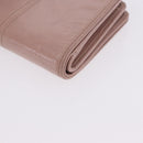 PRADA Bifold Wallet Leather Pink Auth 183515A-9
