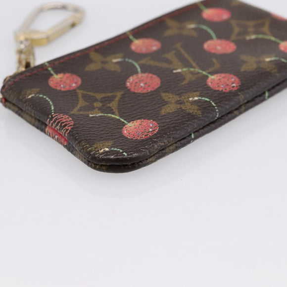 LOUIS VUITTON Monogram Cherry Pochette Cles Coin Purse M95042 LV Auth 183516
