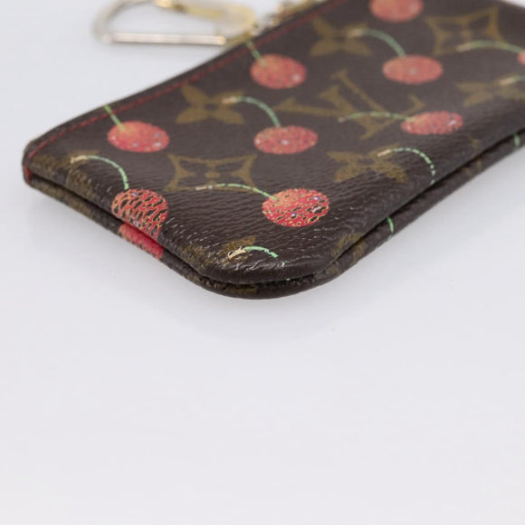LOUIS VUITTON Monogram Cherry Pochette Cles Coin Purse M95042 LV Auth 183516