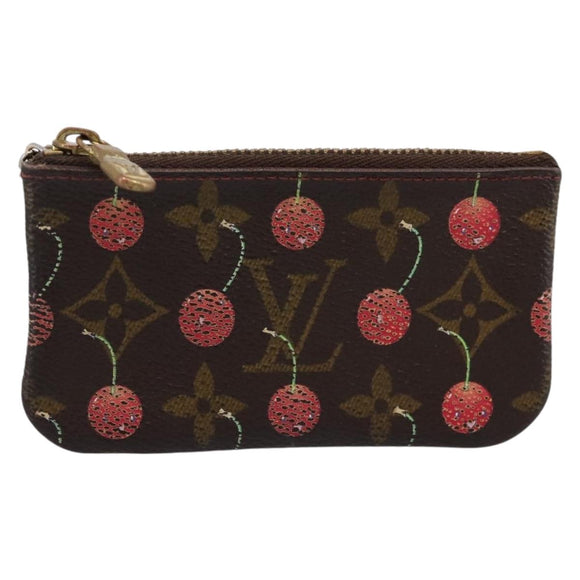 LOUIS VUITTON Monogram Cherry Pochette Cles Coin Purse M95042 LV Auth 183516