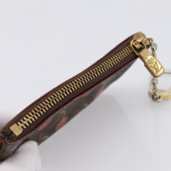 LOUIS VUITTON Monogram Cherry Pochette Cles Coin Purse M95042 LV Auth 183516