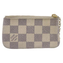 LOUIS VUITTON Damier Azur Pochette Cles Coin Purse N62659 LV Auth 183517-2