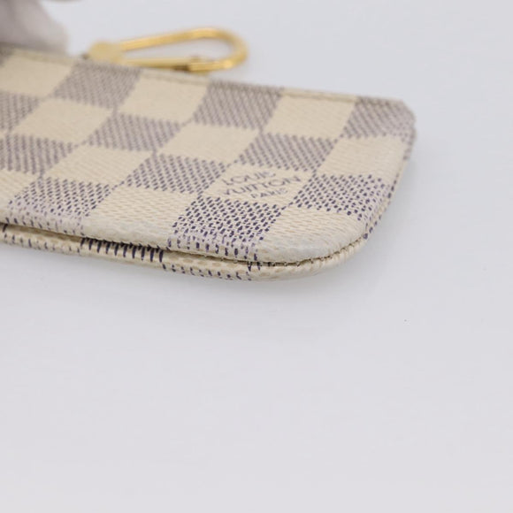 LOUIS VUITTON Damier Azur Pochette Cles Coin Purse N62659 LV Auth 183517