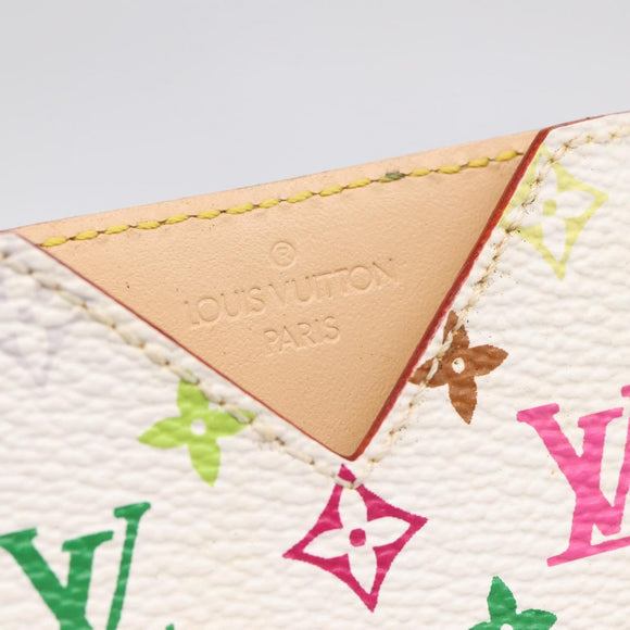 LOUIS VUITTON Monogram Multicolor Etui Hand Mirror White M92651 LV Auth 183518A