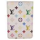 LOUIS VUITTON Monogram Multicolor Etui Hand Mirror White M92651 LV Auth 183518A-2