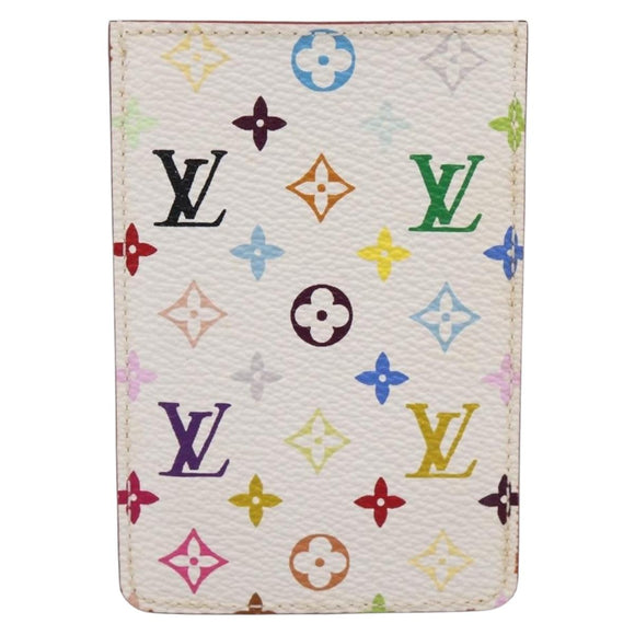 LOUIS VUITTON Monogram Multicolor Etui Hand Mirror White M92651 LV Auth 183518A