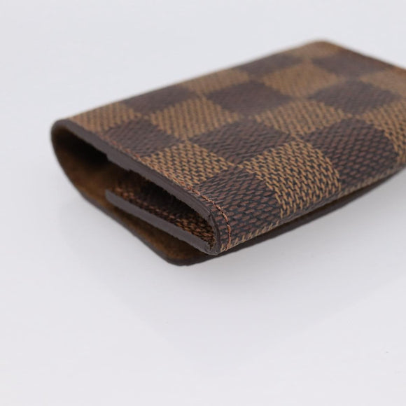 LOUIS VUITTON Damier Ebene Bouton De Manchette Case Cuff Case LV Auth 183519