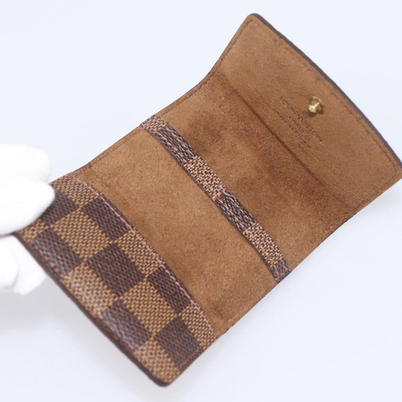LOUIS VUITTON Damier Ebene Bouton De Manchette Case Cuff Case LV Auth 183519