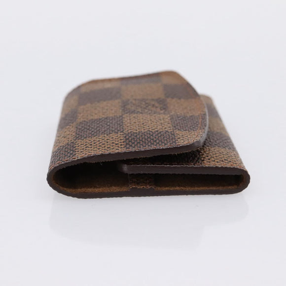 LOUIS VUITTON Damier Ebene Bouton De Manchette Case Cuff Case LV Auth 183519
