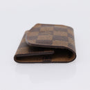 LOUIS VUITTON Damier Ebene Bouton De Manchette Case Cuff Case LV Auth 183519-4