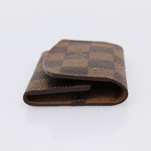 LOUIS VUITTON Damier Ebene Bouton De Manchette Case Cuff Case LV Auth 183519