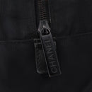 CHANEL New Travel Line Tote Bag Canvas Black CC Auth 183559-17