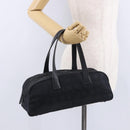 CHANEL New Travel Line Tote Bag Canvas Black CC Auth 183559-23