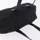 CHANEL New Travel Line Tote Bag Canvas Black CC Auth 183559-7