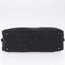 CHANEL New Travel Line Tote Bag Canvas Black CC Auth 183559-5