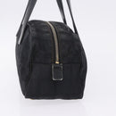CHANEL New Travel Line Tote Bag Canvas Black Gold CC Auth 183560-3