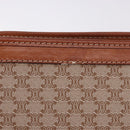 CELINE Macadam Clutch Bag PVC Beige Gold Auth 183561A-3