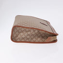 CELINE Macadam Clutch Bag PVC Beige Gold Auth 183561A-4
