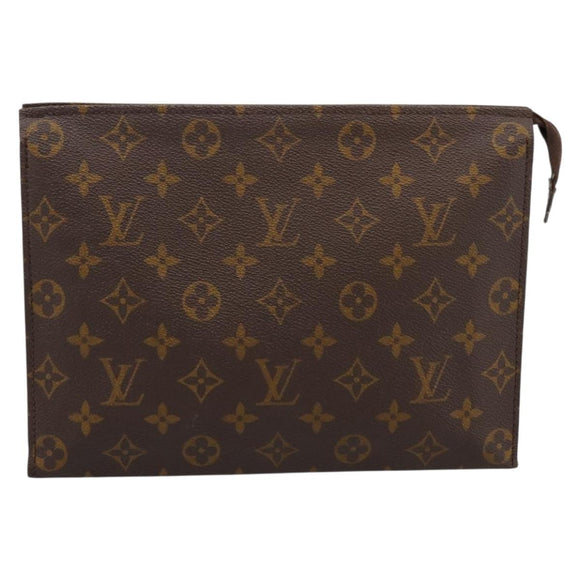 LOUIS VUITTON Monogram Poche Toilette 26 Pouch M47542 LV Auth 183563