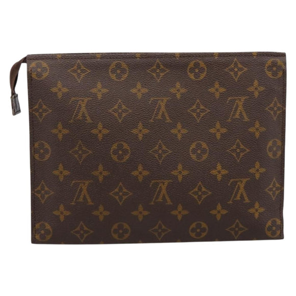 LOUIS VUITTON Monogram Poche Toilette 26 Pouch M47542 LV Auth 183563