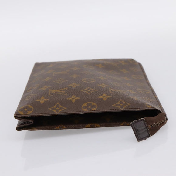 LOUIS VUITTON Monogram Poche Toilette 26 Pouch M47542 LV Auth 183563