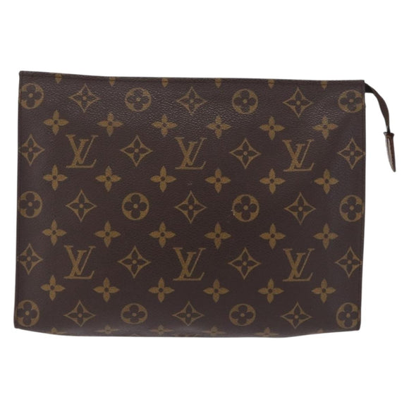 LOUIS VUITTON Monogram Poche Toilette 26 Pouch M47542 LV Auth 183564