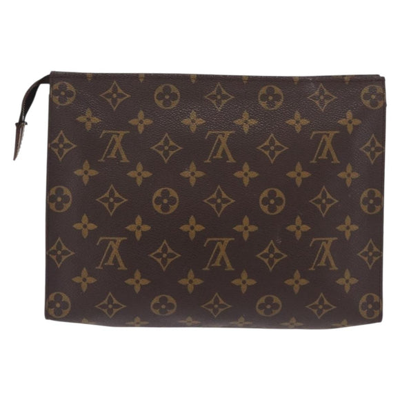 LOUIS VUITTON Monogram Poche Toilette 26 Pouch M47542 LV Auth 183564
