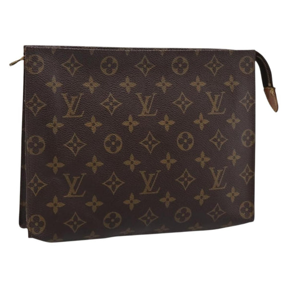 LOUIS VUITTON Monogram Poche Toilette 26 Pouch M47542 LV Auth 183565