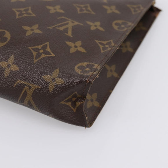 LOUIS VUITTON Monogram Poche Toilette 26 Pouch M47542 LV Auth 183565