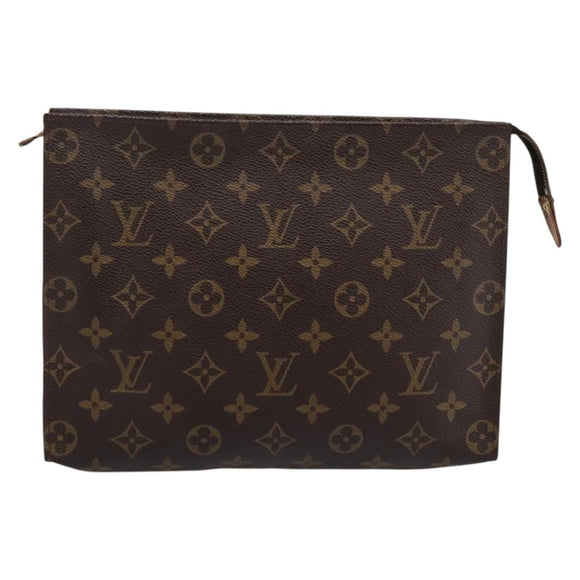 LOUIS VUITTON Monogram Poche Toilette 26 Pouch M47542 LV Auth 183565
