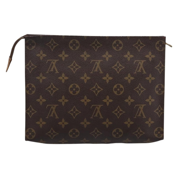 LOUIS VUITTON Monogram Poche Toilette 26 Pouch M47542 LV Auth 183565