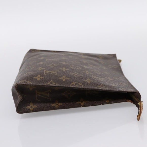 LOUIS VUITTON Monogram Poche Toilette 26 Pouch M47542 LV Auth 183565