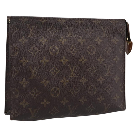 LOUIS VUITTON Monogram Poche Toilette 26 Pouch M47542 LV Auth 183566
