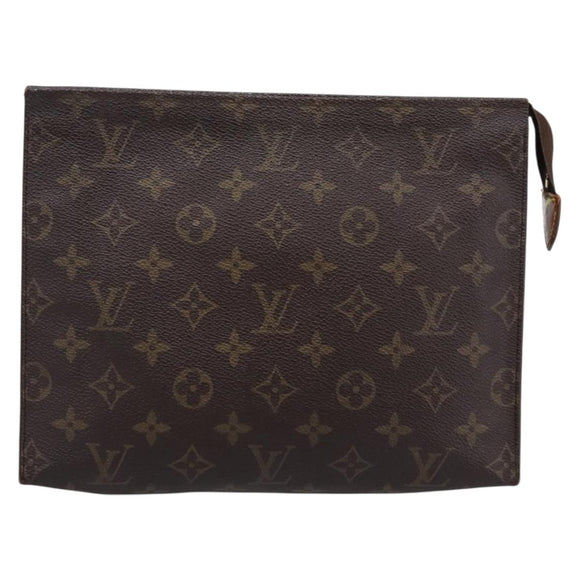 LOUIS VUITTON Monogram Poche Toilette 26 Pouch M47542 LV Auth 183566