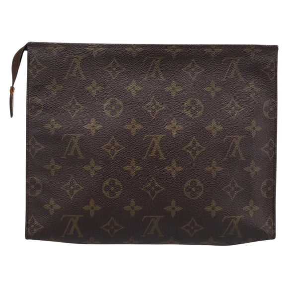 LOUIS VUITTON Monogram Poche Toilette 26 Pouch M47542 LV Auth 183566