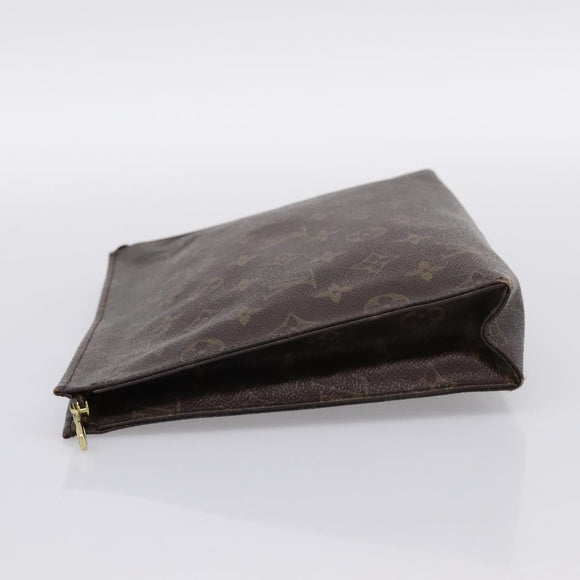 LOUIS VUITTON Monogram Poche Toilette 26 Pouch M47542 LV Auth 183566