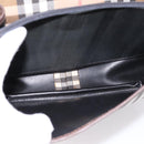 Burberrys Nova Check Shoulder Bag Canvas Beige Gold Auth 183568-15