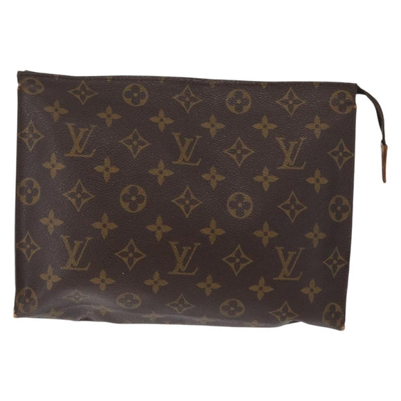 LOUIS VUITTON Monogram Poche Toilette 26 Pouch 4 Set M47542 LV Auth 183571