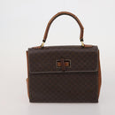CELINE Macadam Canvas Shoulder Bag PVC Leather 6 Set Brown Beige Auth 183573-12