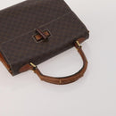 CELINE Macadam Canvas Shoulder Bag PVC Leather 6 Set Brown Beige Auth 183573-14