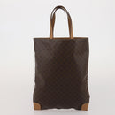 CELINE Macadam Canvas Shoulder Bag PVC Leather 6 Set Brown Beige Auth 183573-19