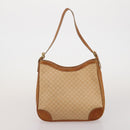 CELINE Macadam Canvas Shoulder Bag PVC Leather 6 Set Brown Beige Auth 183573-21