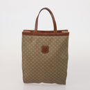 CELINE Macadam Canvas Shoulder Bag PVC Leather 6 Set Brown Beige Auth 183573-7